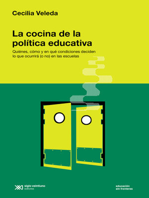 cover image of La cocina de la política educativa